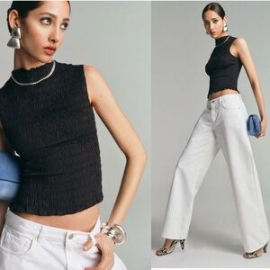 NWT Reformation Adri Top Black - Size M